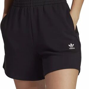 adidas Women's Black Athletic Shorts with Trefoil